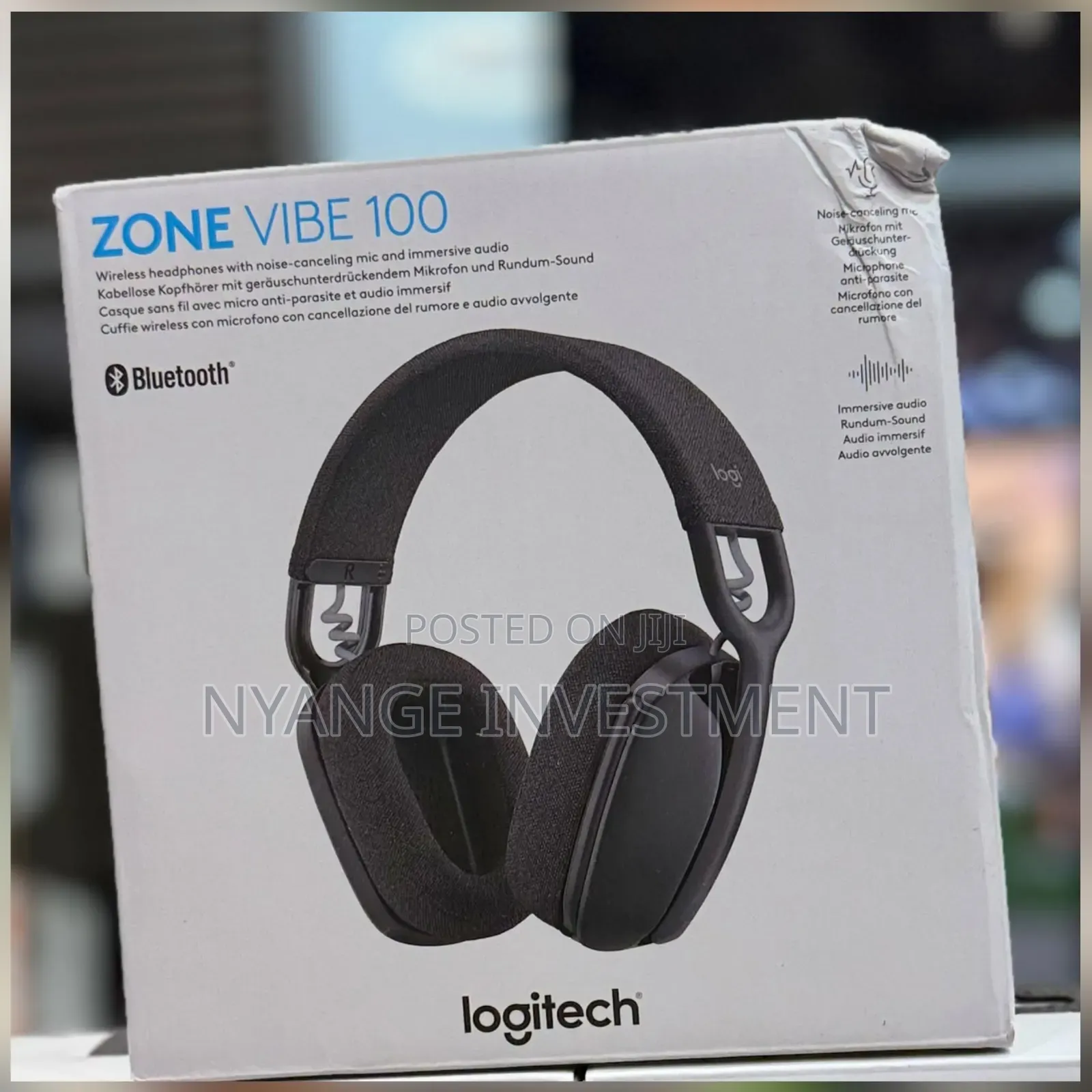 Logitech Zone Vibe 100 Wireless Over-Ear Headset -