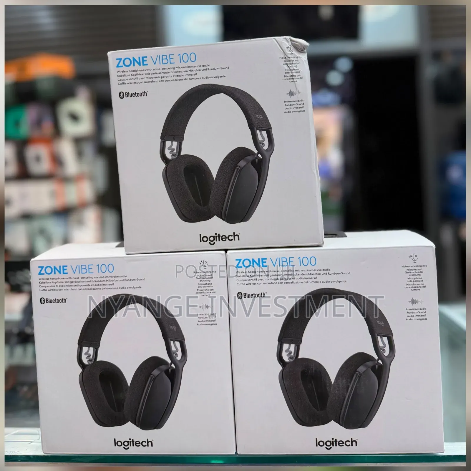 Logitech Zone Vibe 100 Wireless Over-Ear Headset -