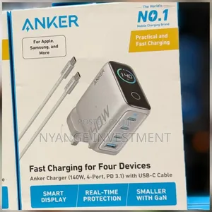 Anker 140W USB C Charger, Laptop Charger, 4-Port Multi-Device .