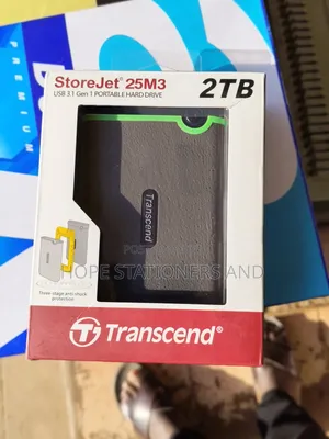 2 TB Transcend External Hard Drive - 3.1 Speed
