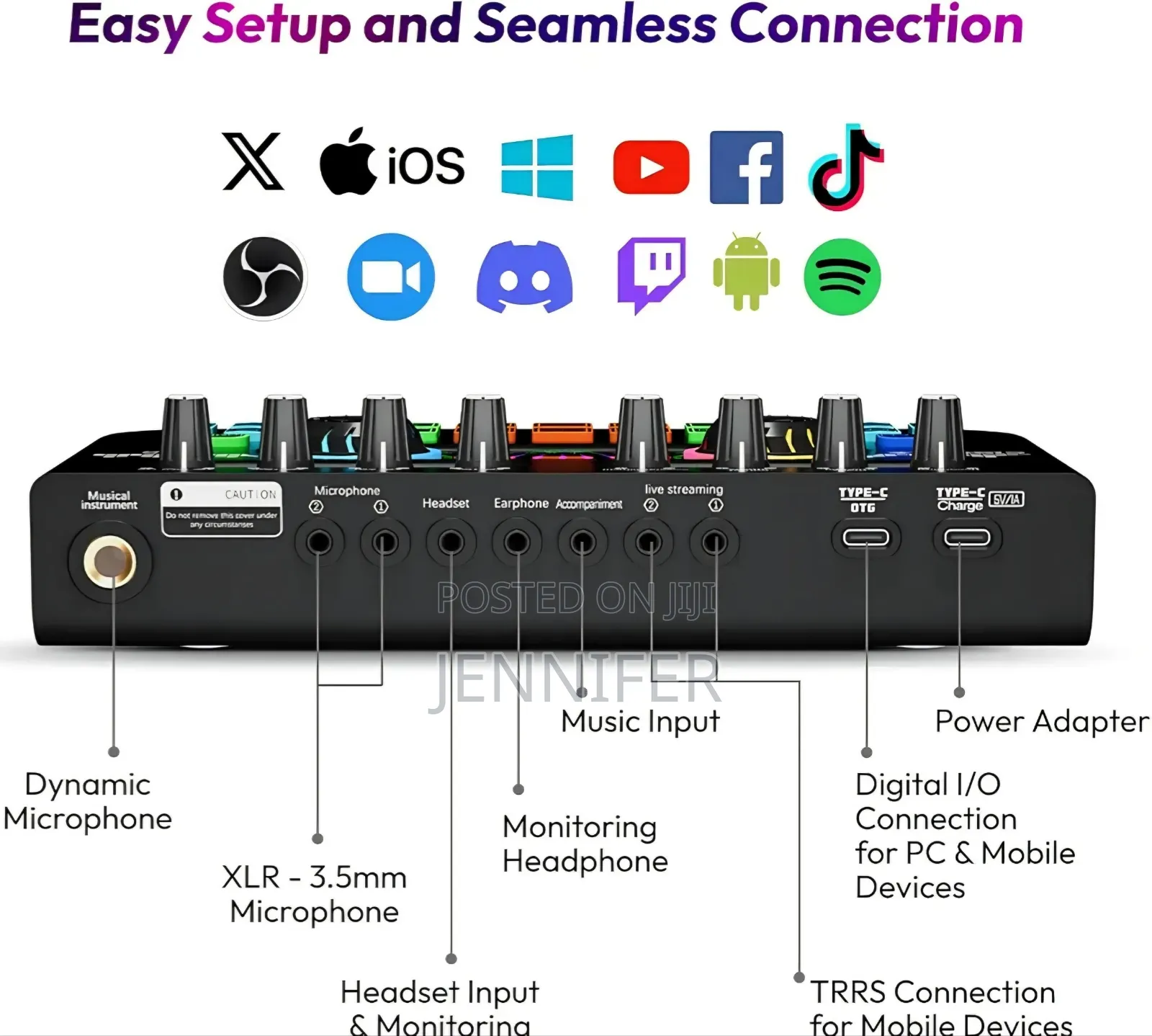 X3 Live Sound Card and Voice Changer Mixer