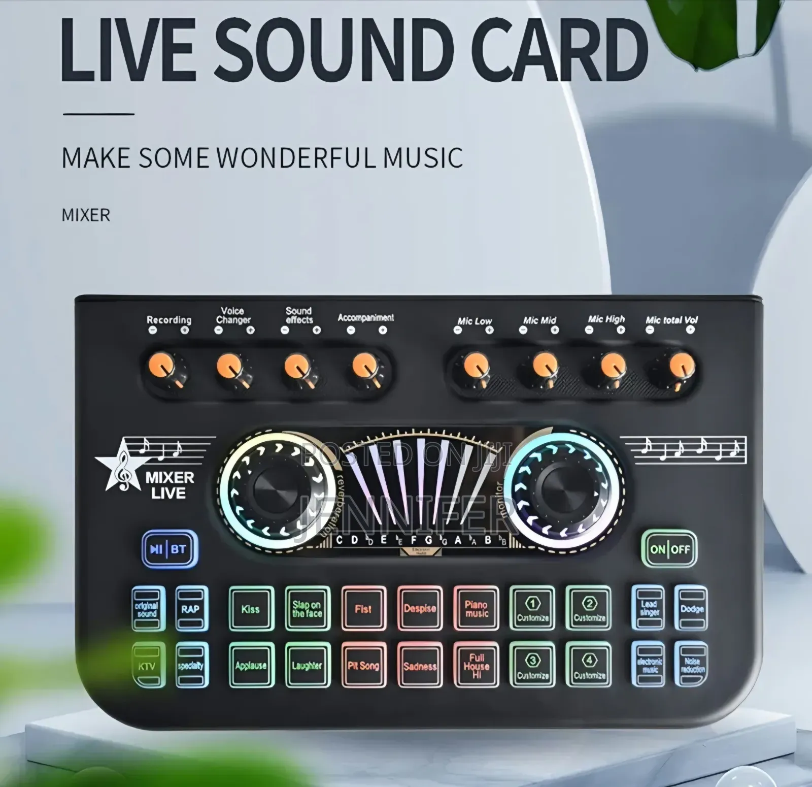 X3 Live Sound Card and Voice Changer Mixer