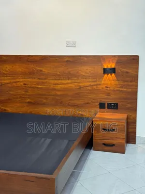 Floating 5by6 Wooden Bed Frame With Drawers Bd728