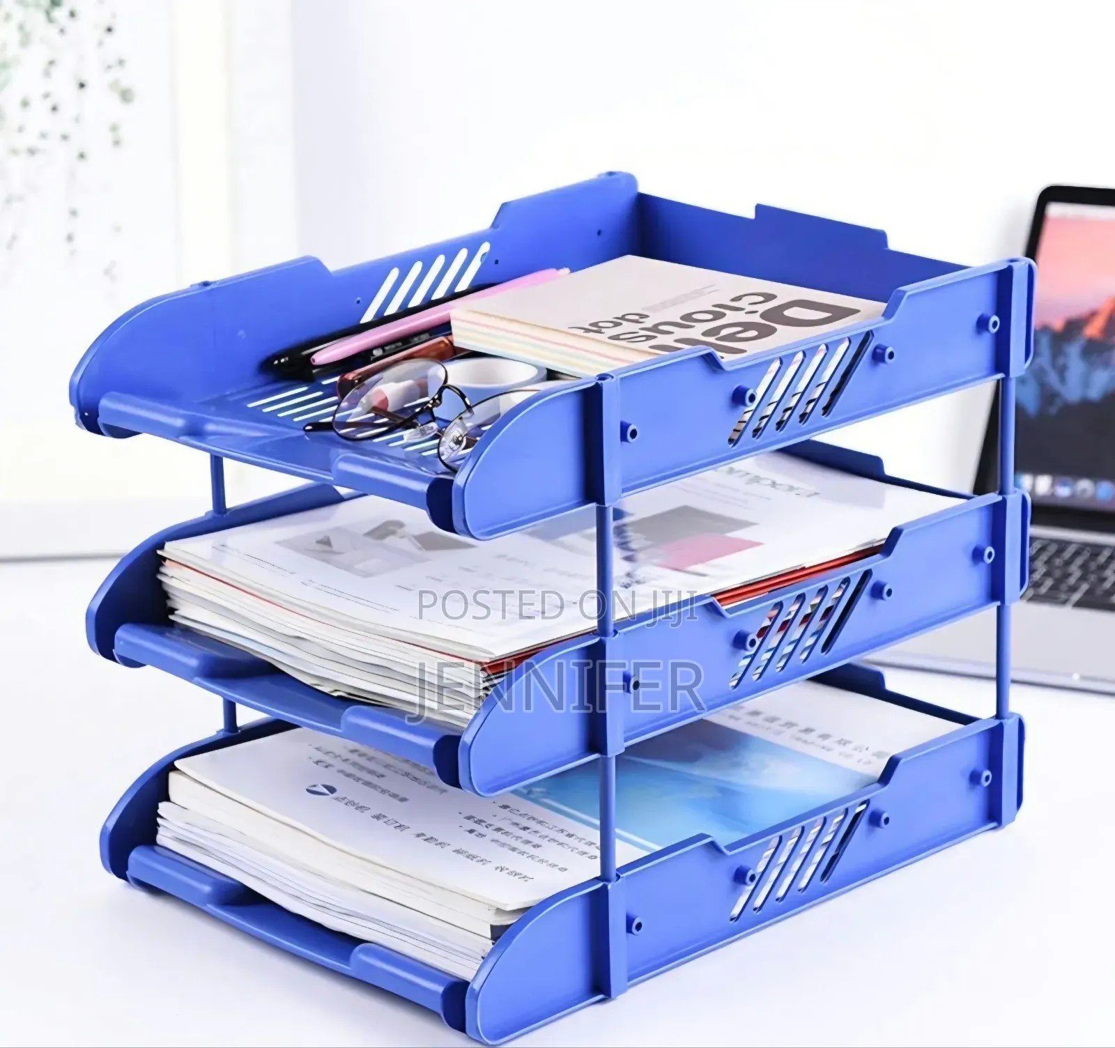 3 Tier Modern Document Tray Organizer