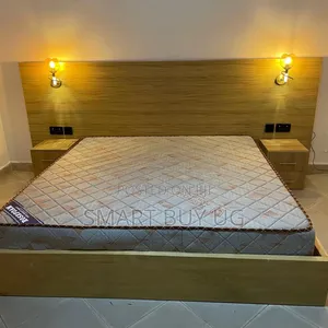 5by6 Wooden Bed Frame Queen Size Brown Bd731