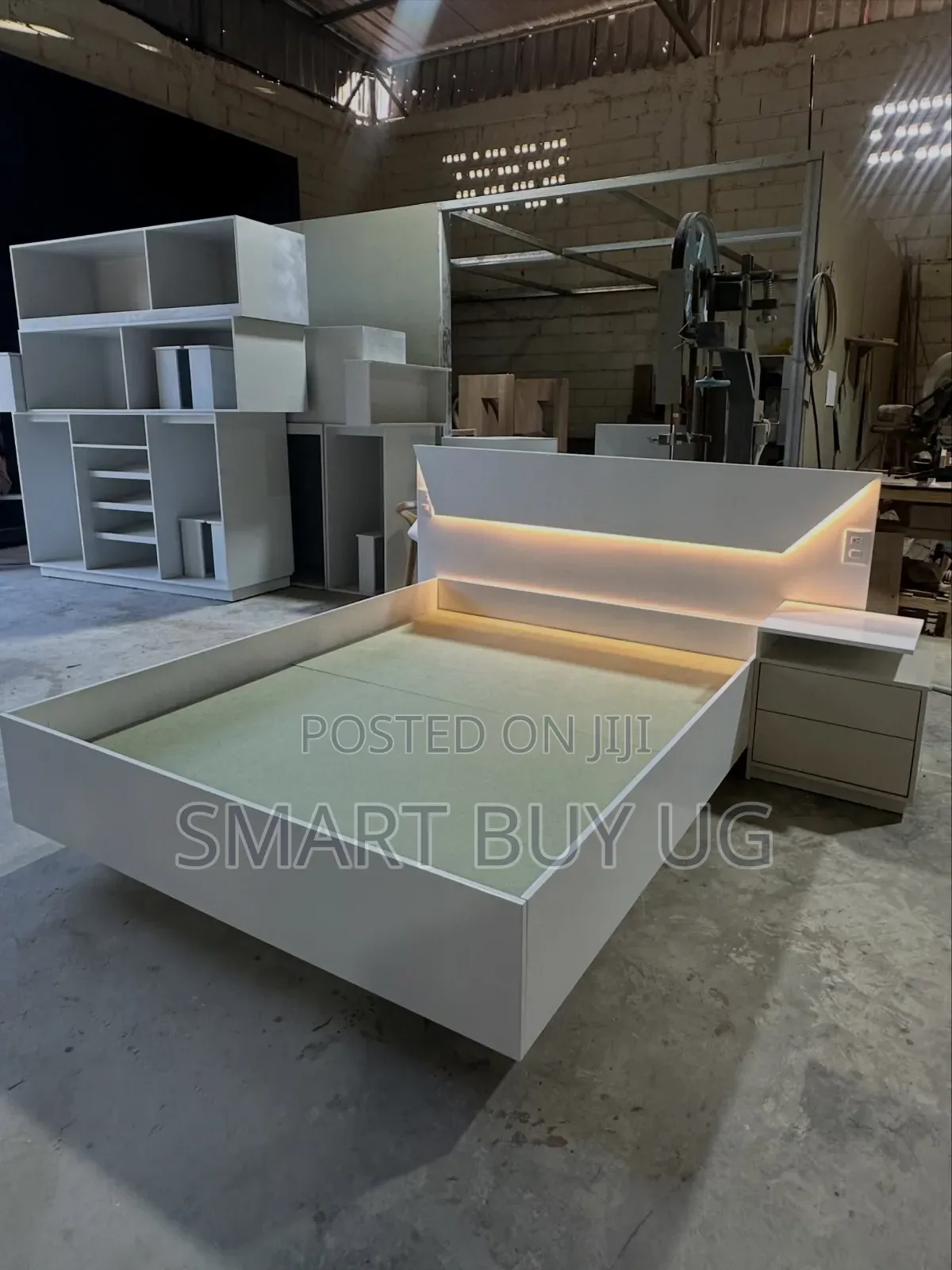 5x6 Wooden Double Bed Frame With Storage Bd727