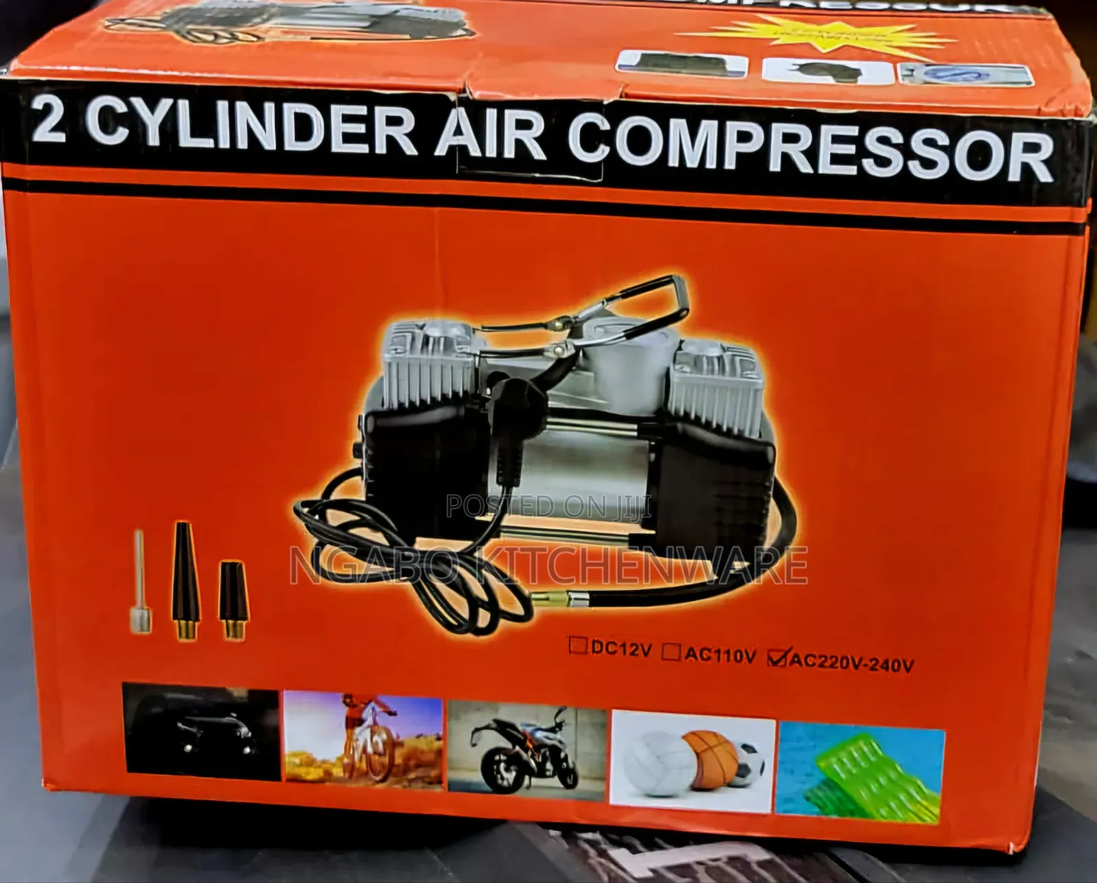 2-Cylinder Portable Air Compressor.