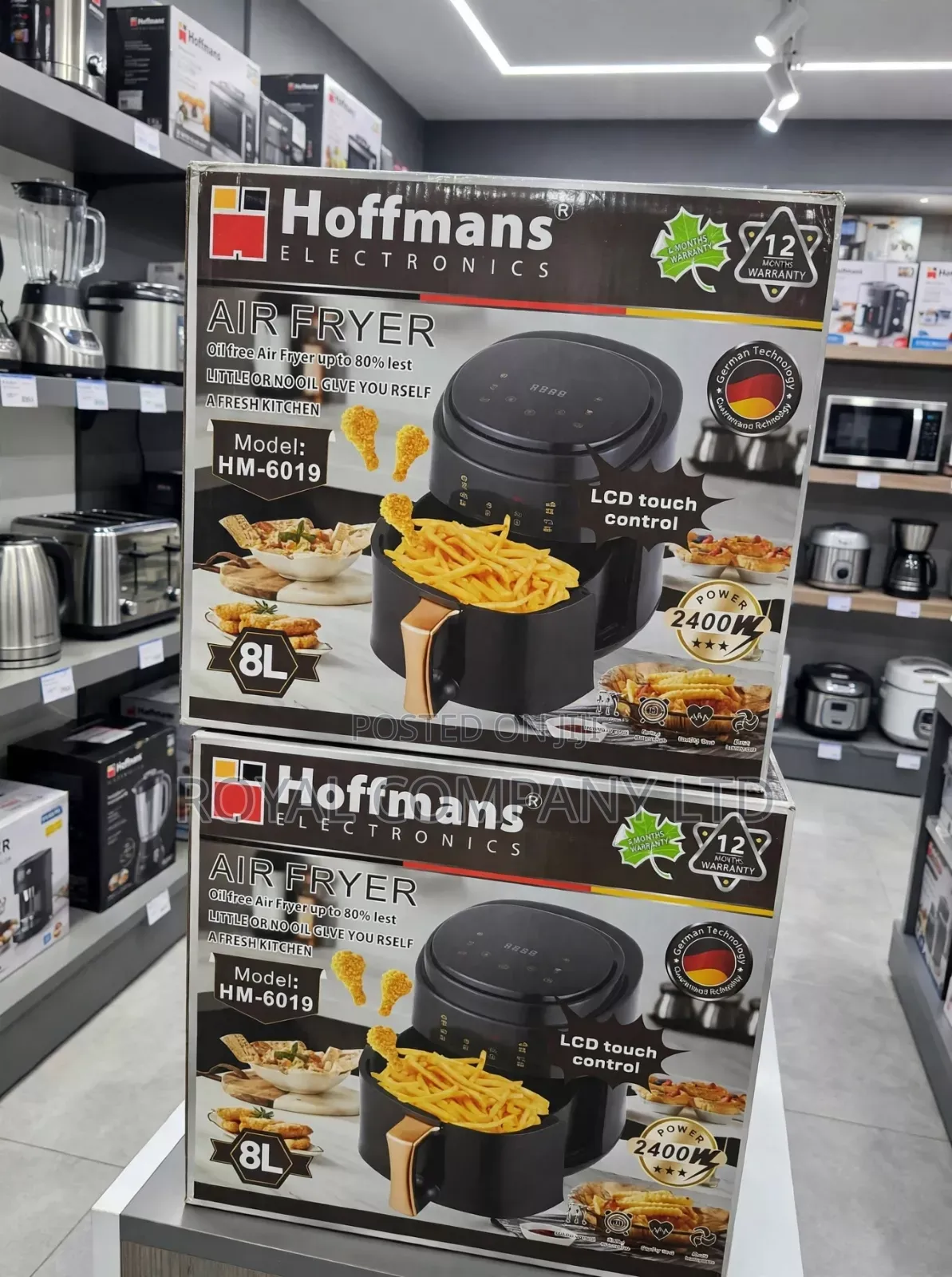 Airfryer 8Ltrs Hoffman's