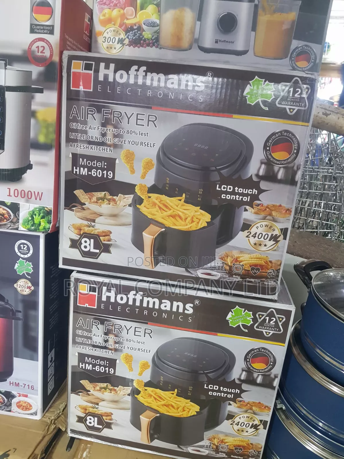 Airfryer 8Ltrs Hoffman's