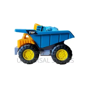 Plastic Dump Truck Toy With a Mesh Bag and Beach Accessories