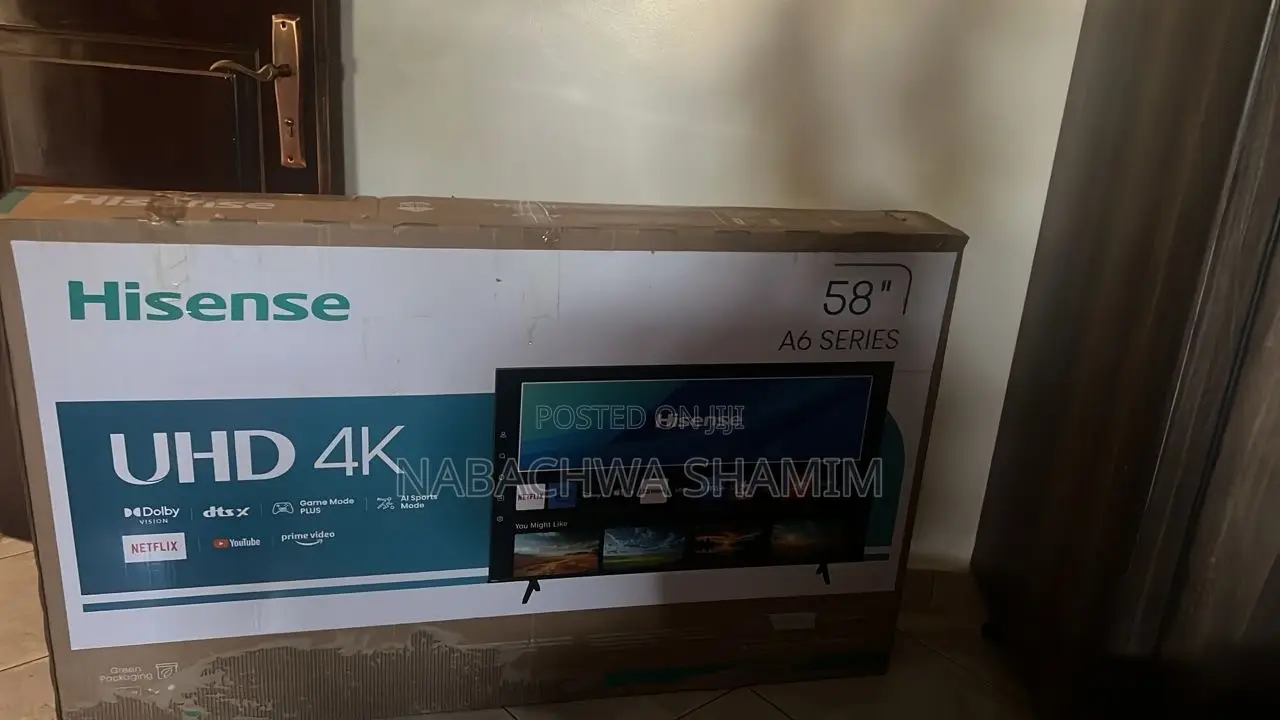 Hisense Smart Uk Hd TV 58inches.
