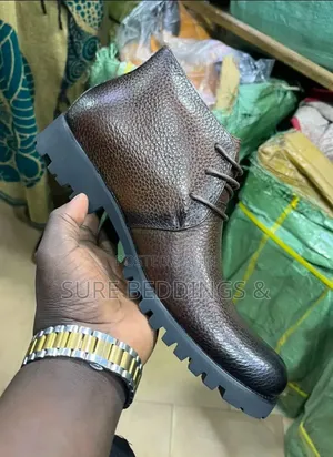 Pebbeled Leather Boot
