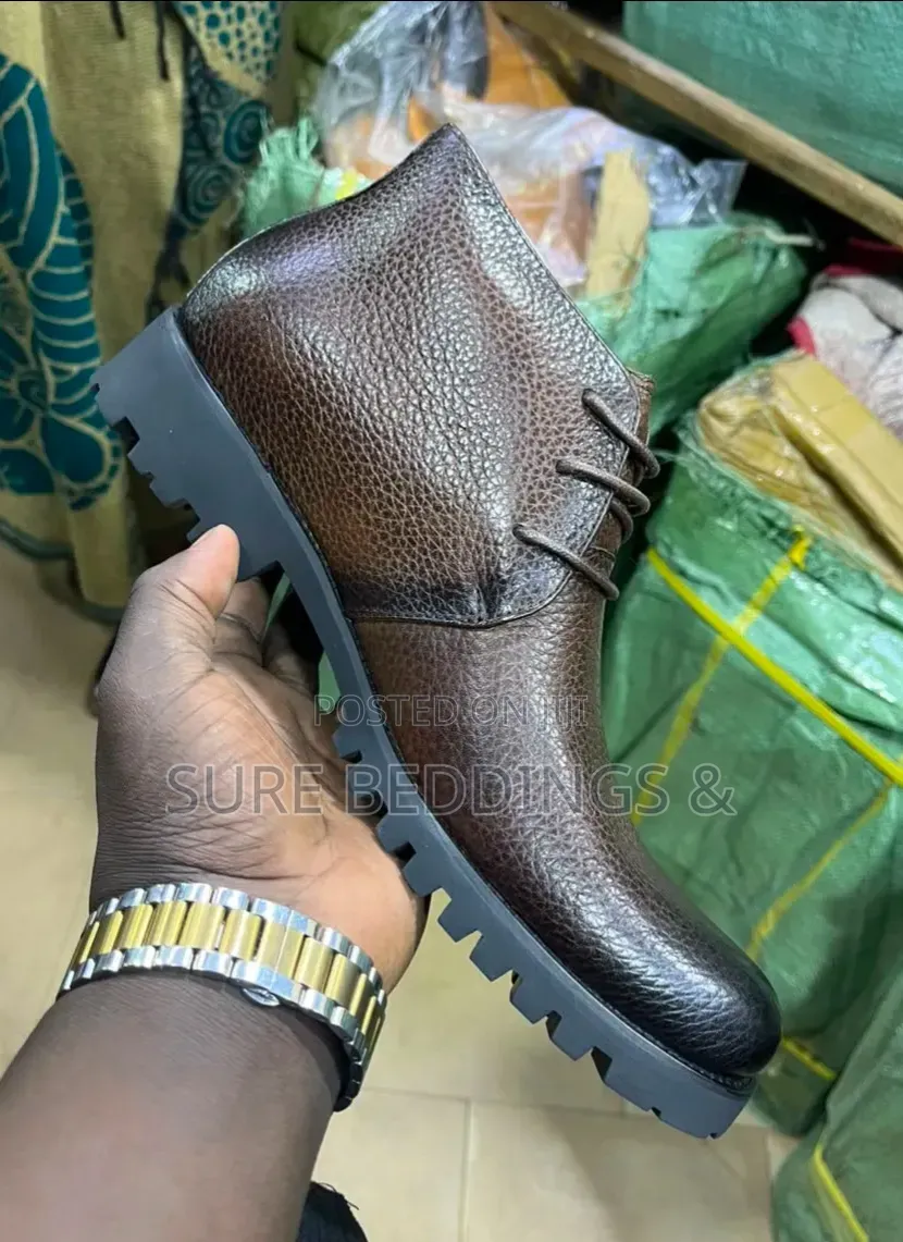 Pebbeled Leather Boot