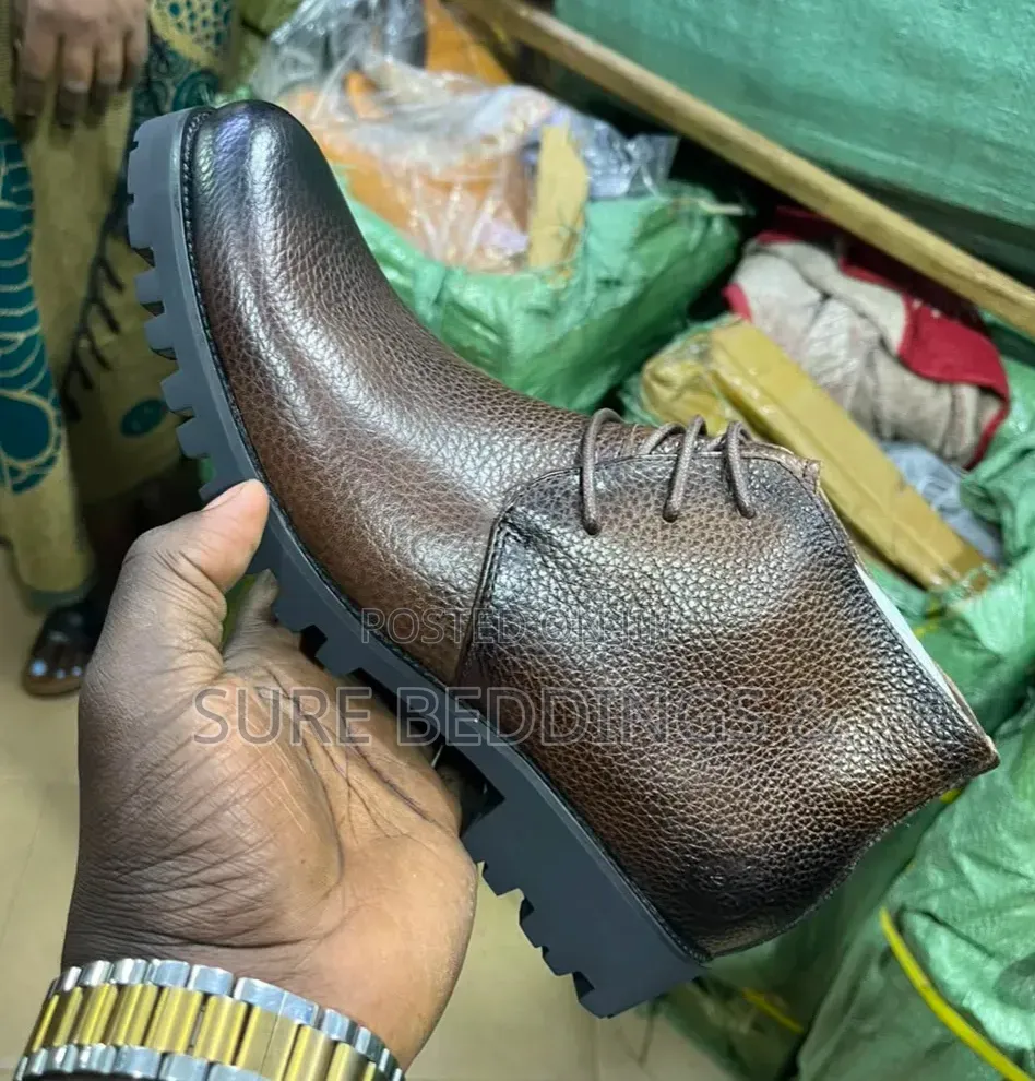 Pebbeled Leather Boot