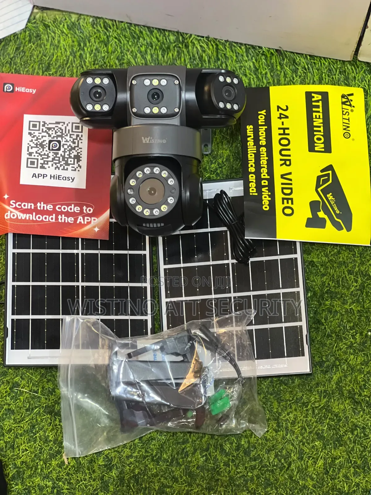 Wistino 4lens 2solar Hieasy 4g Solar CCTV Camera