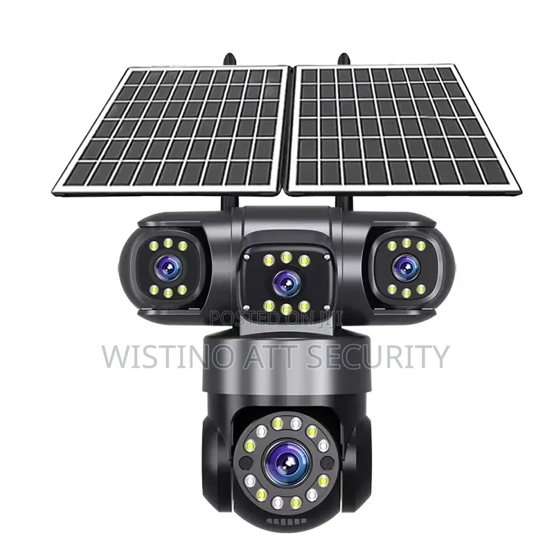 Wistino 4lens 2solar Hieasy 4g Solar CCTV Camera