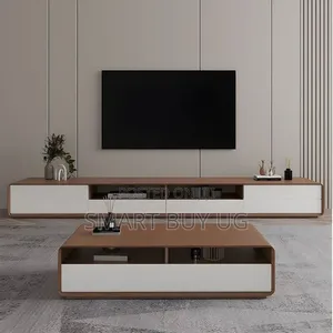 TV Stand/Center Table/White TV Stand/Wall Unit TV Stands 8ft Walnut