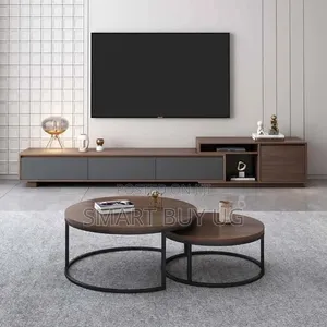 TV Stand/Center Table/TV Stand Unit/Wall Unit TV Stands 7ft Walnut