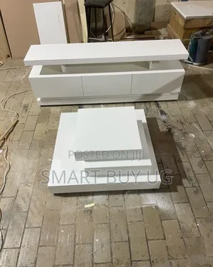 TV Stand Unit/Center Table/White Center Table/TV Stand Unit 6ft White