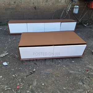 TV Stand/Center Table/Brown TV Stand/Classic Center Table 4ft White