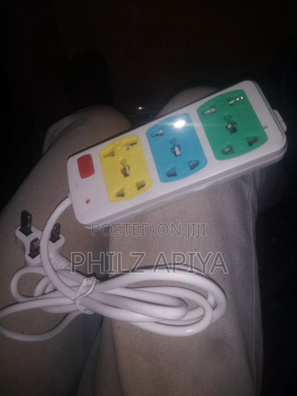 6 Socket Extension Cable