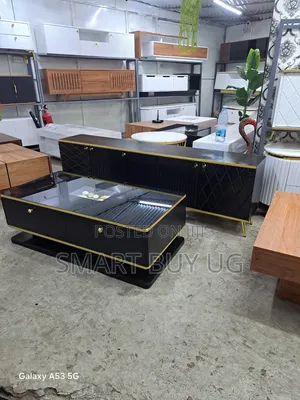 TV Stand/Center Table/Glass Center Table/Wall Unit TV Stands 6ft Black