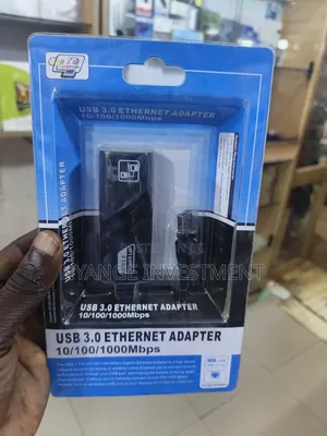 3.0 to Ethernet Adapter 10/100/1000Mbps (USB Type-a to RJ45 Gigabit