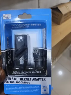 3.0 to Ethernet Adapter 10/100/1000Mbps (USB Type-a to RJ45 Gigabit