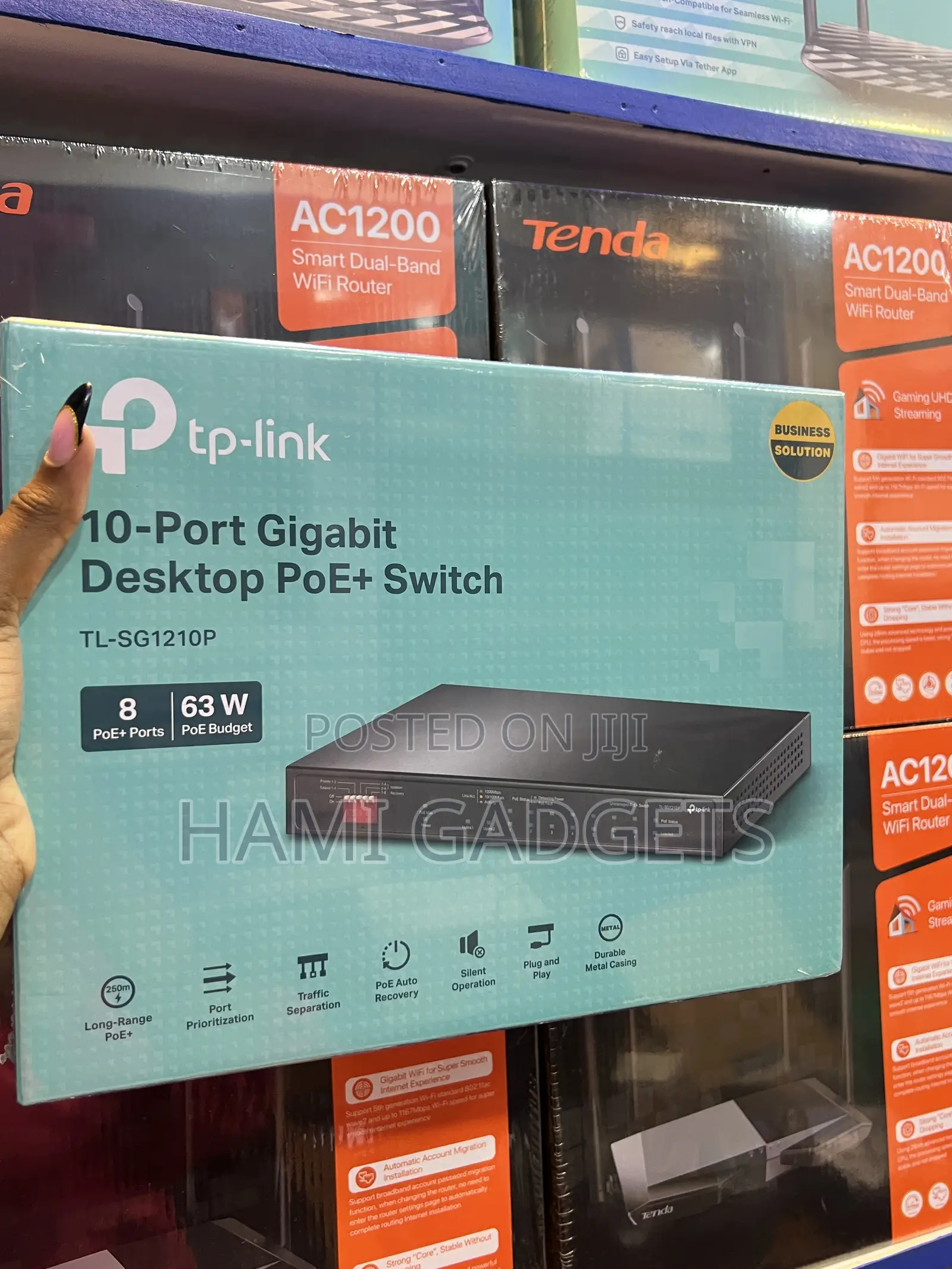 Tplink 10port Gigabit Desktop Poe + Switch