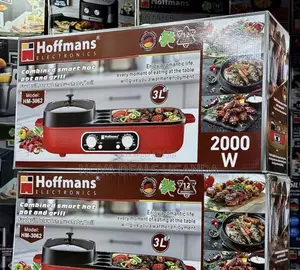 Hoffmans HM-3062 3L 2000W 2-in-1 Electric Hot Pot & Grill