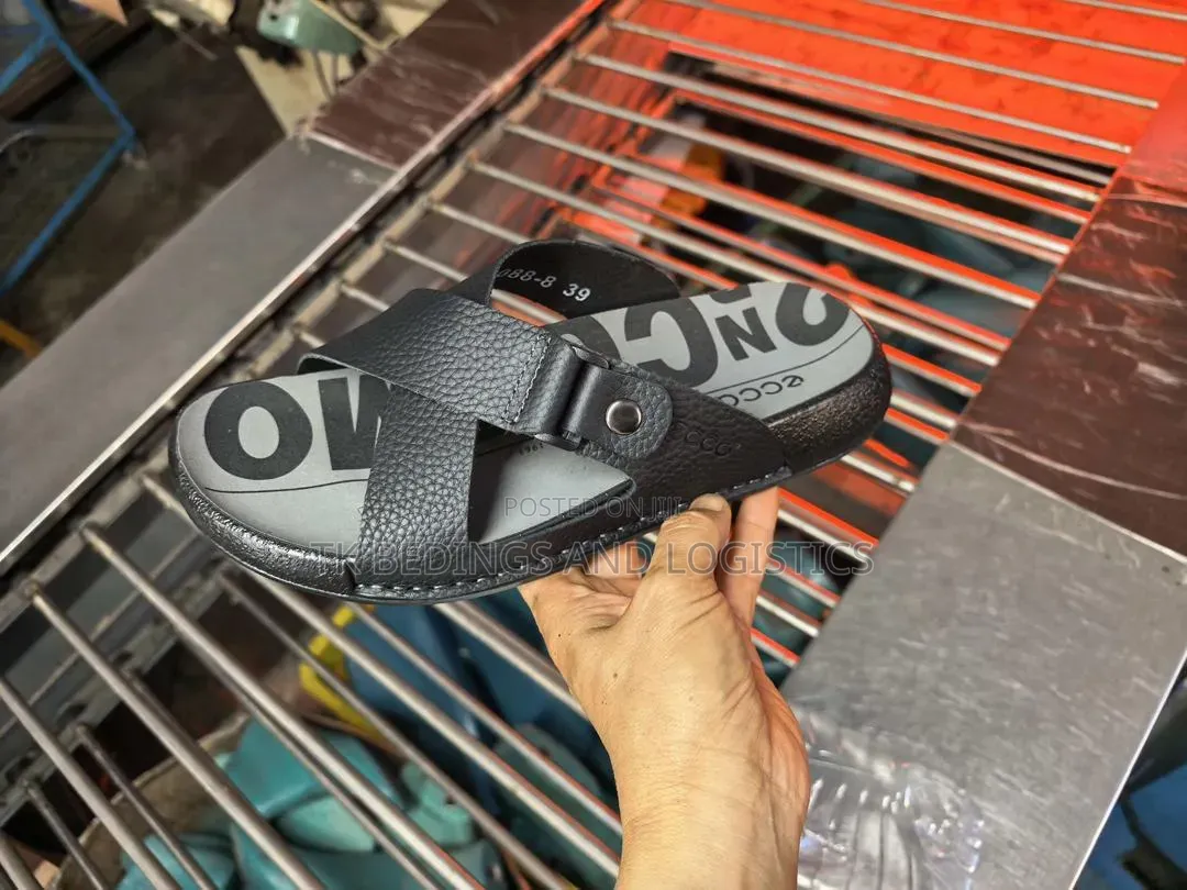 Men Ecco Sandles Black