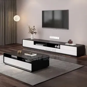 TV Stand/Center Table/TV Stand Unit/Wall Unit TV Stands 8ft Black