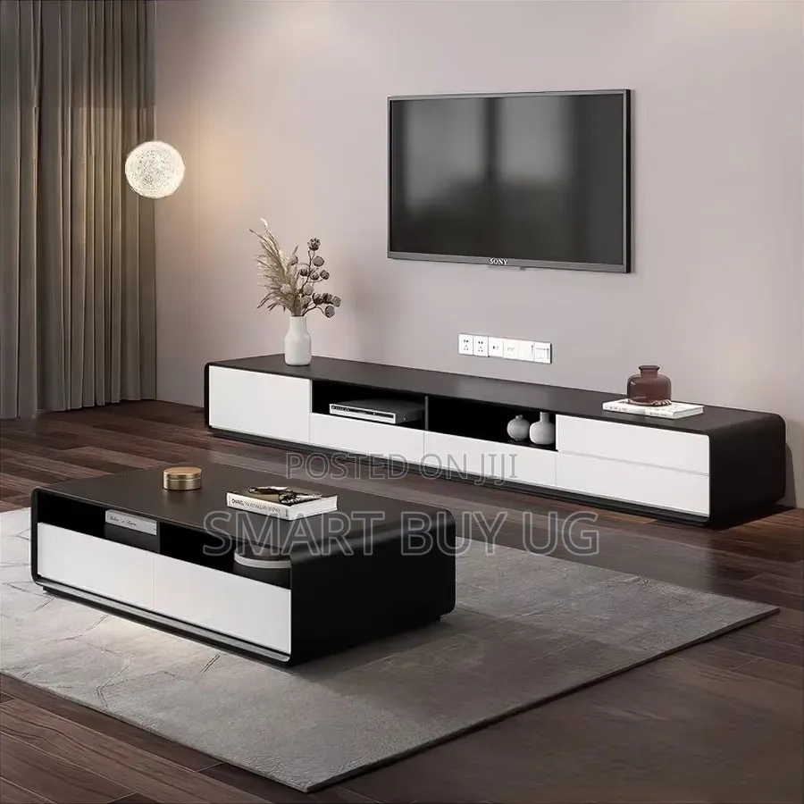TV Stand/Center Table/TV Stand Unit/Wall Unit TV Stands 8ft Black