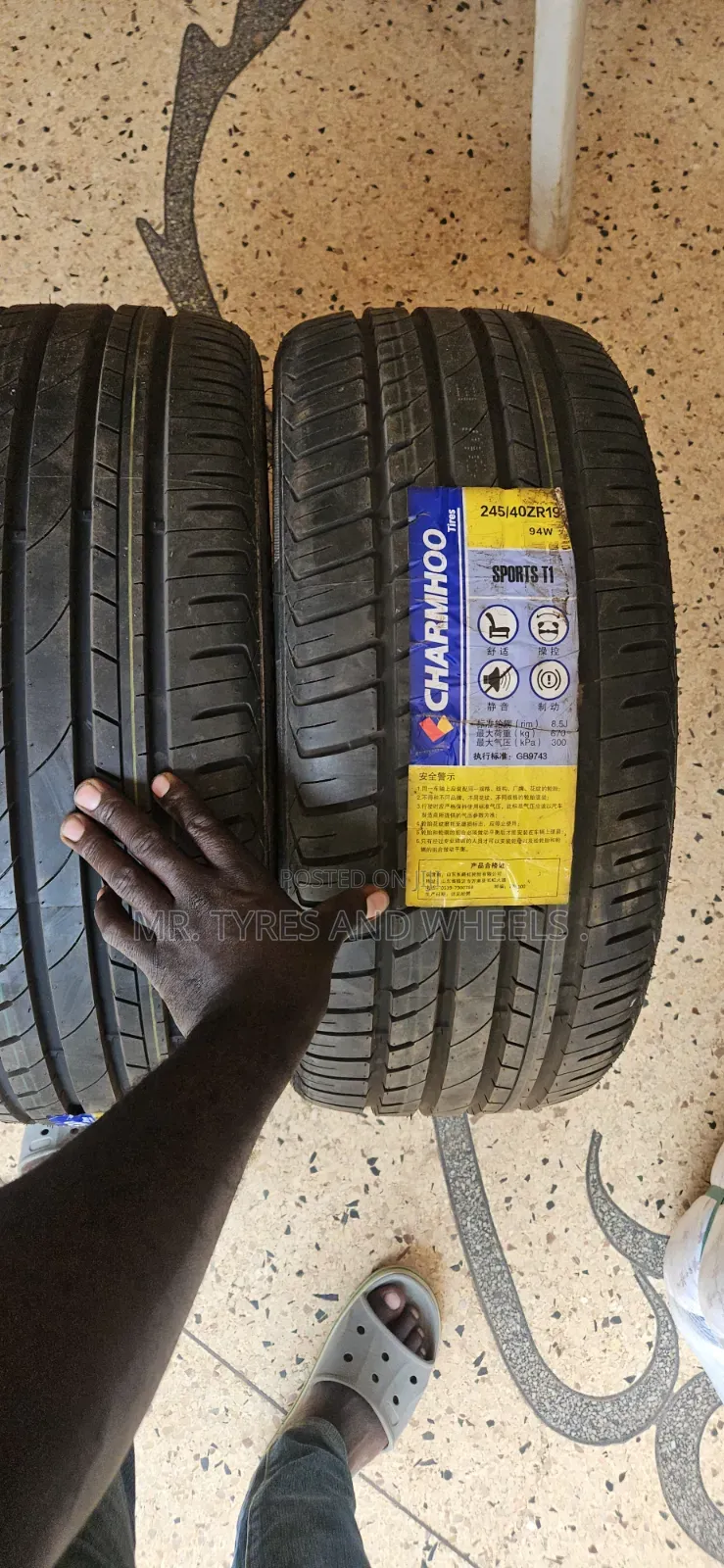 245/40r19 Chamhoo Lasting Tire