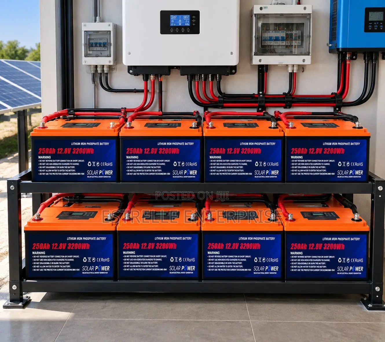 250Ah 12V LiFePO4 Lithium Battery Solar Backup