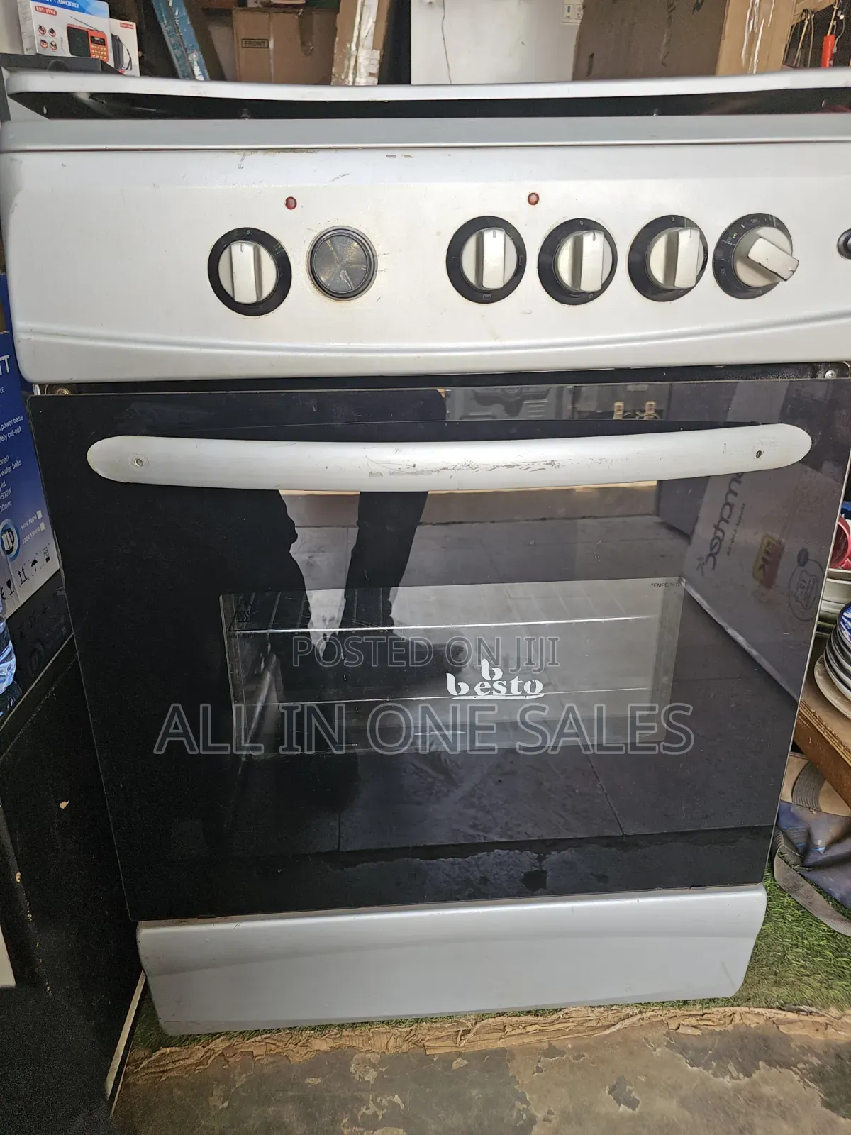 Electric Gas Cooker 60 by 60 With Electric Oven