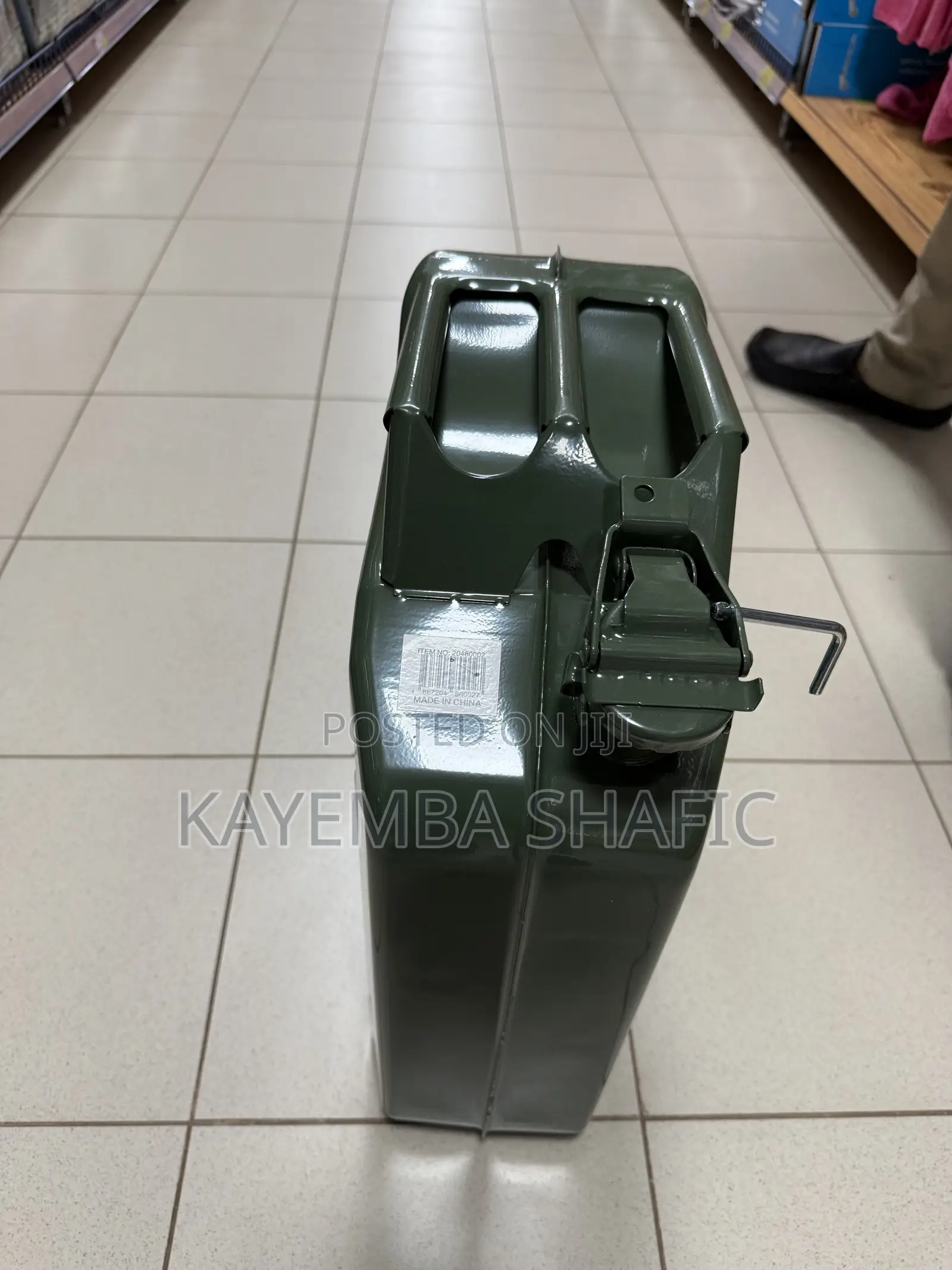 20L Metal Fuel Jerry Can - Heavy Duty Military Grade