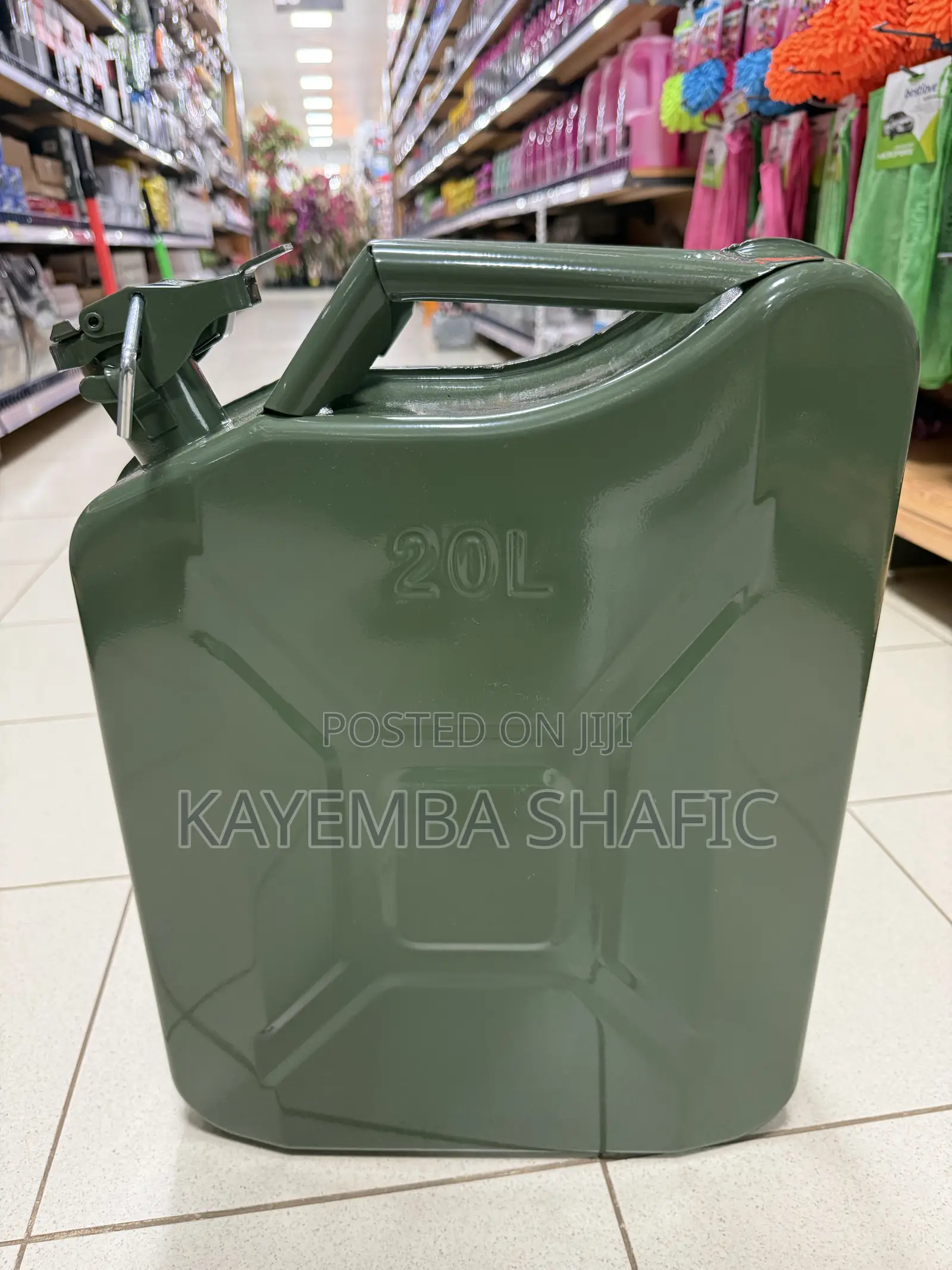 20L Metal Fuel Jerry Can - Heavy Duty Military Grade