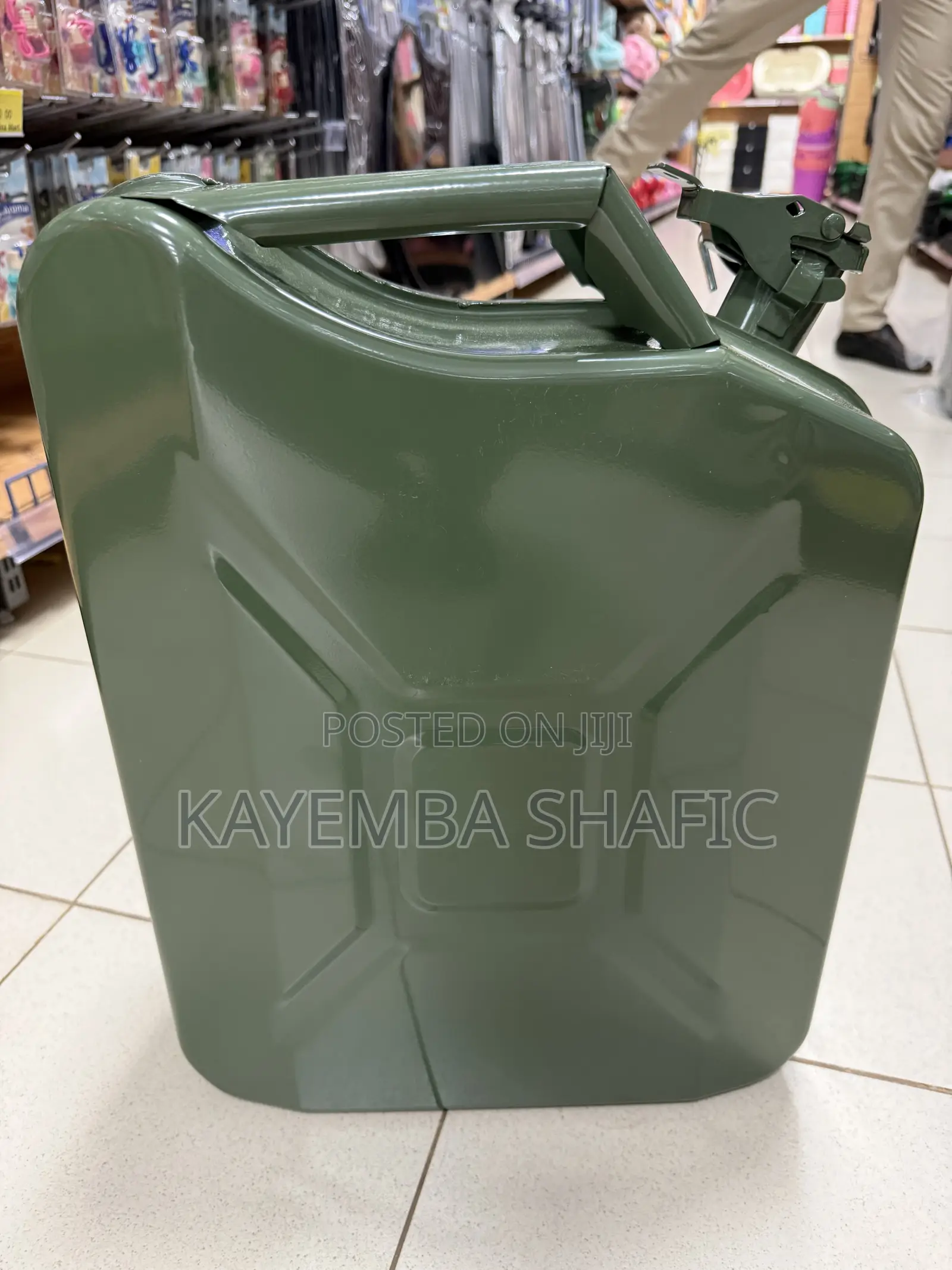 20L Metal Fuel Jerry Can - Heavy Duty Military Grade