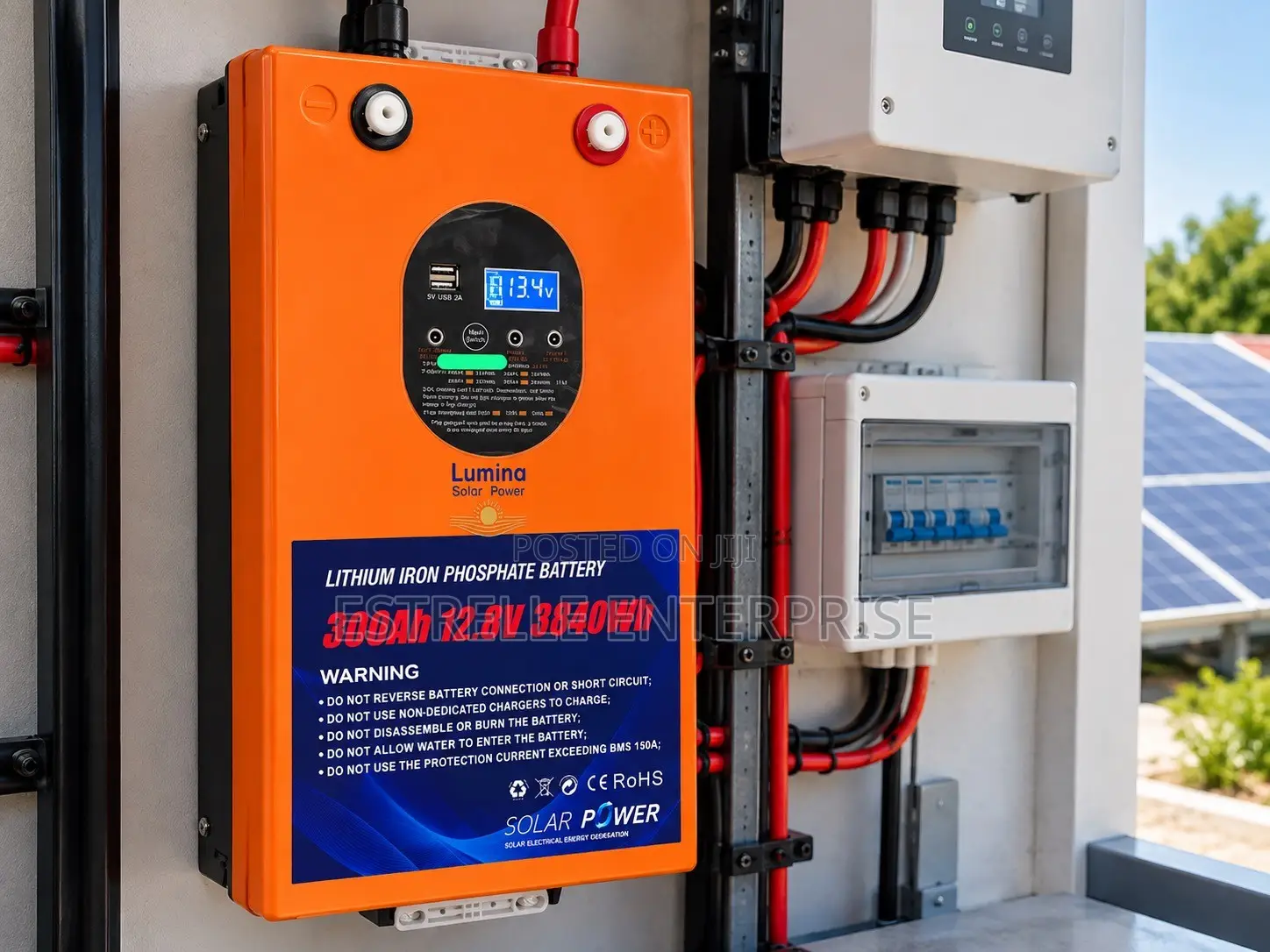 300Ah 12V LiFePO Lithium Battery 3.84Kwh Solar Backup