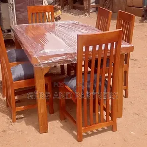 Six Mahogany Chairs and Table