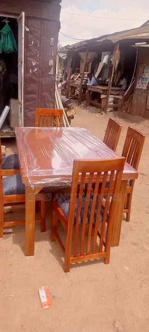 Six Mahogany Chairs and Table