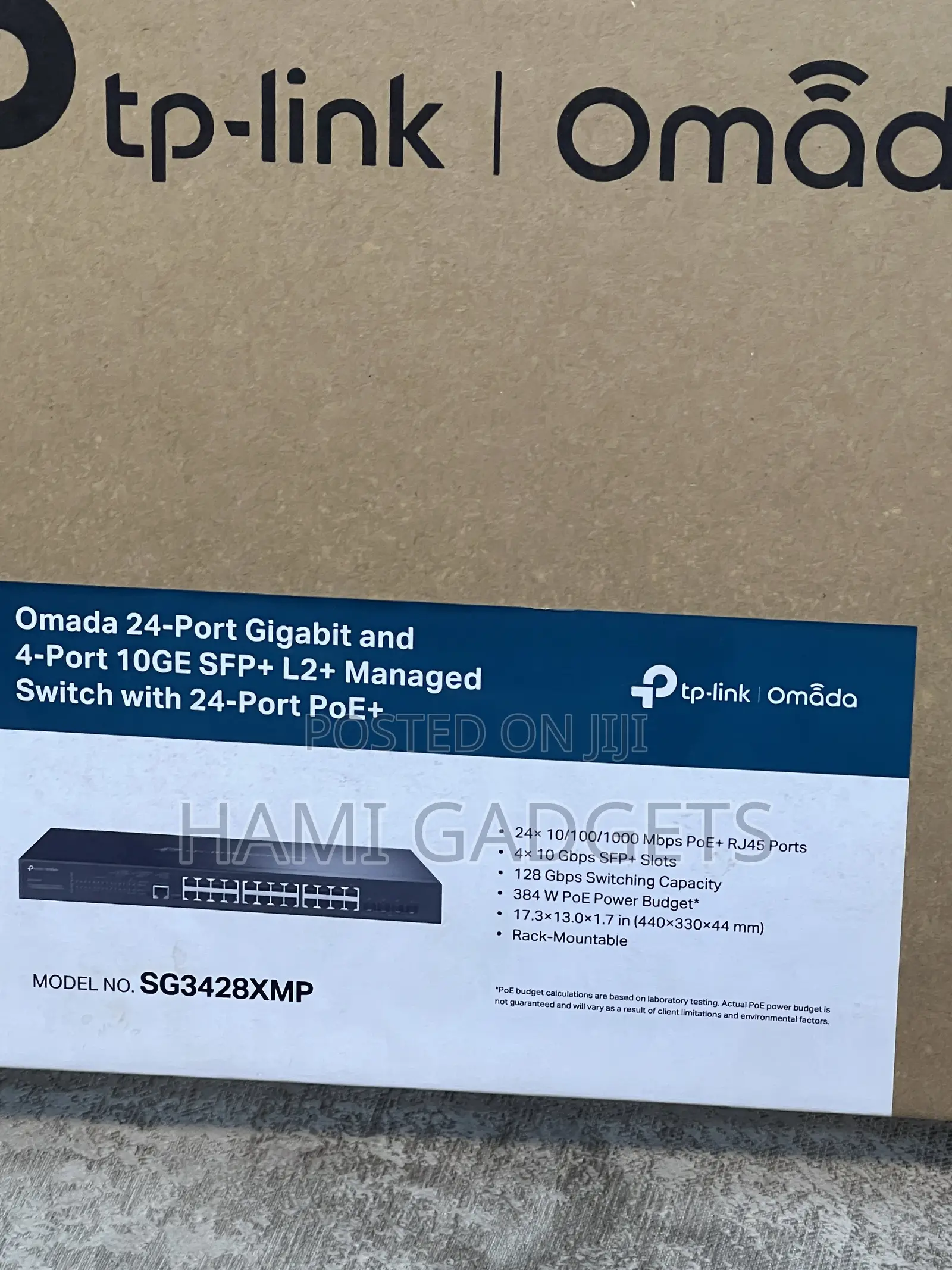 Tplink Omada 24port Gigabit & 4port 10GE SFP+ L2+ Managed With 24port