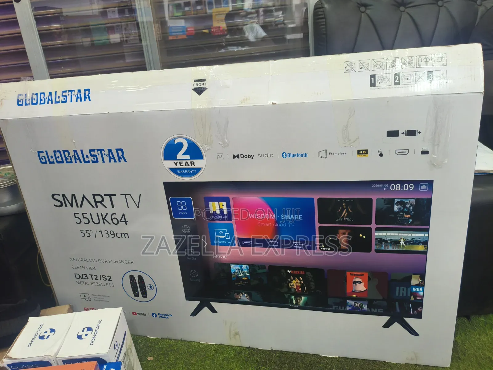 Global Star 55inch Smart Frameless Android TV