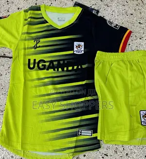 2Pcs Uganda Cranes Kids Jersey T-Shirt + Short - Yellow/Black
