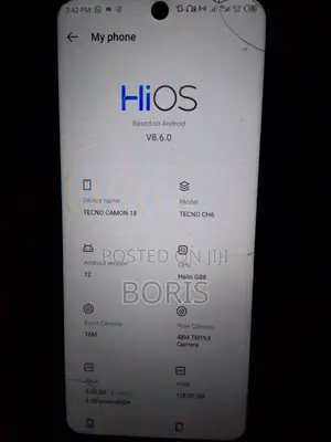Tecno Camon 18 128 GB White