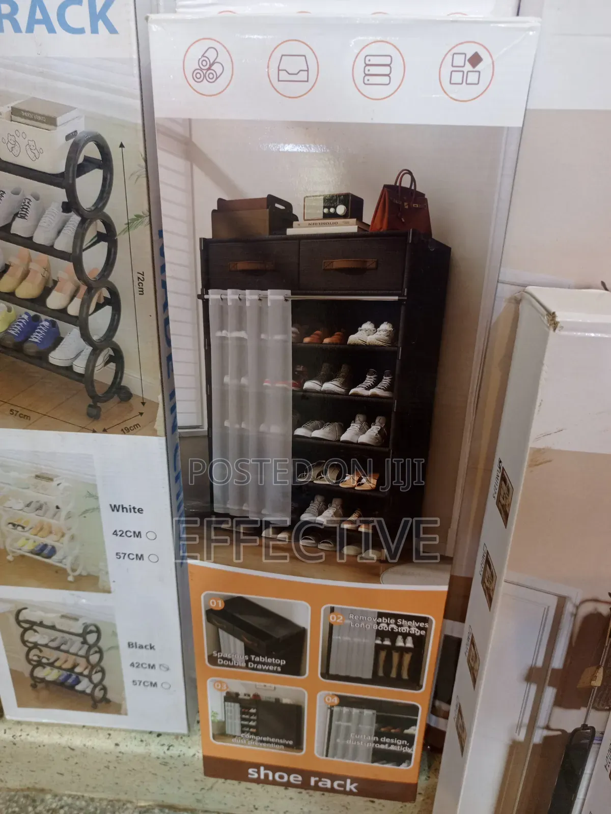 Multi-Tiered Space-Saving Shoe Storage Rack