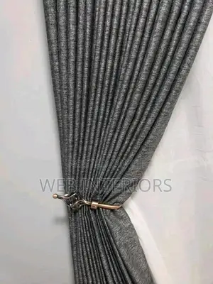 Heavy Blue Curtains