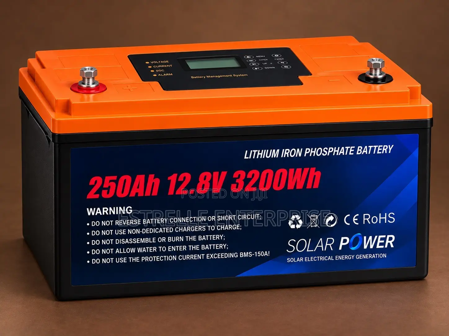 250Ah 12V LiFePO4 Lithium Battery Solar Backup