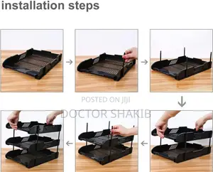 3 Tier Modern Document Tray Organizer